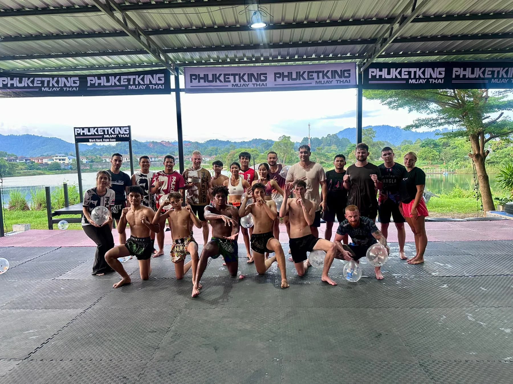 Group training at Phuket King Muay Thai in Phuket